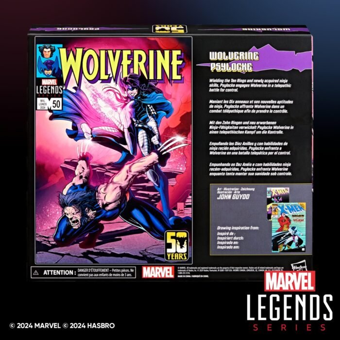 WOLVERINE Y LADY PSYLOCKE MARVEL LEGENDS - Imagen 4