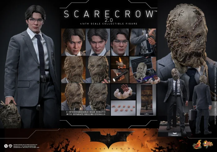 Batman Begins Figura Movie Masterpiece 1/6 Scarecrow 2.0 30 cm - Imagen 14