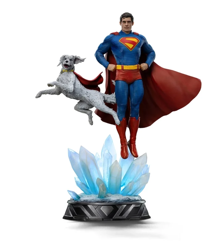 Estatua Superman & Krypto (32 cm) DC Comics - Iron Studios - Imagen 1